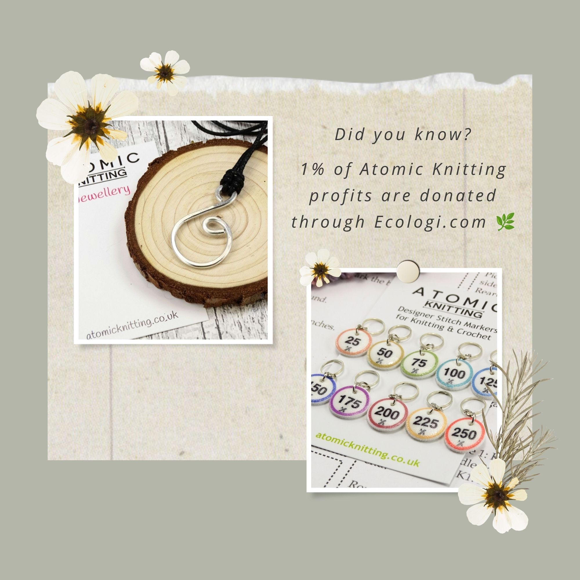 Portuguese Knitting Pin and magnetic pattern marker graphic